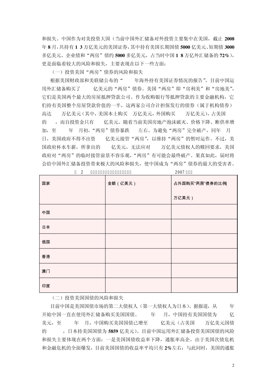 新形势下中国外汇储备对外投资策略思考_第2页