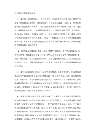 新手如何看懂施工图