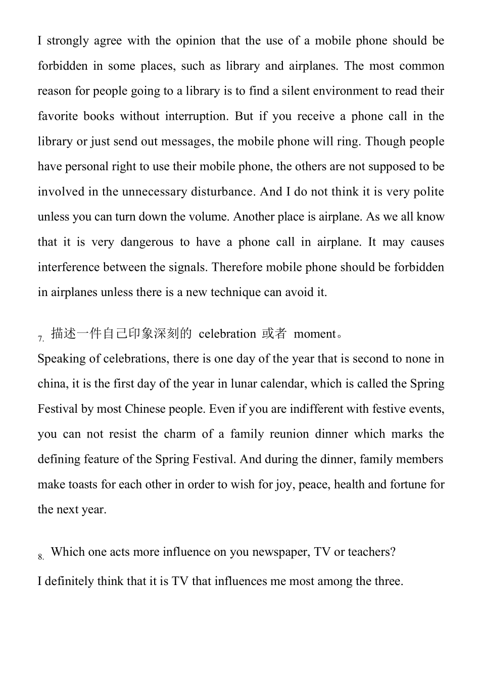 新托福iBT口语黄金80题(答案版)_第3页