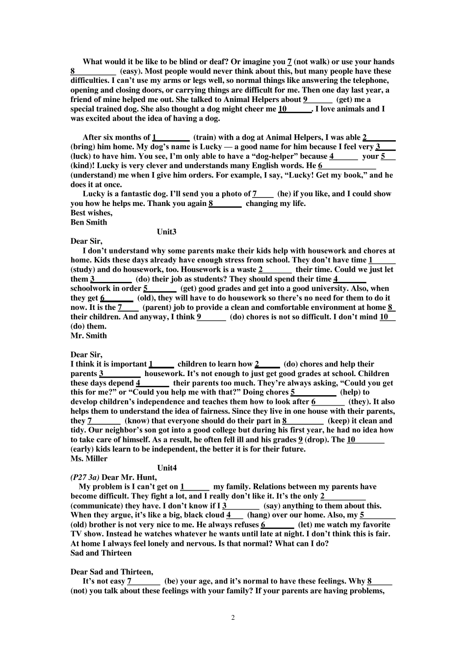 新新目标八年级英语(下)语法填空_第2页