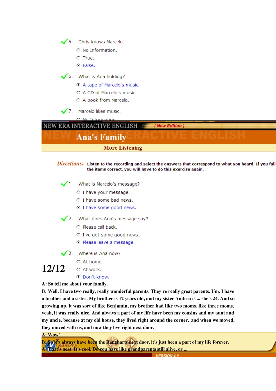 新时代交互英语视听说1UNIT8答案_第2页