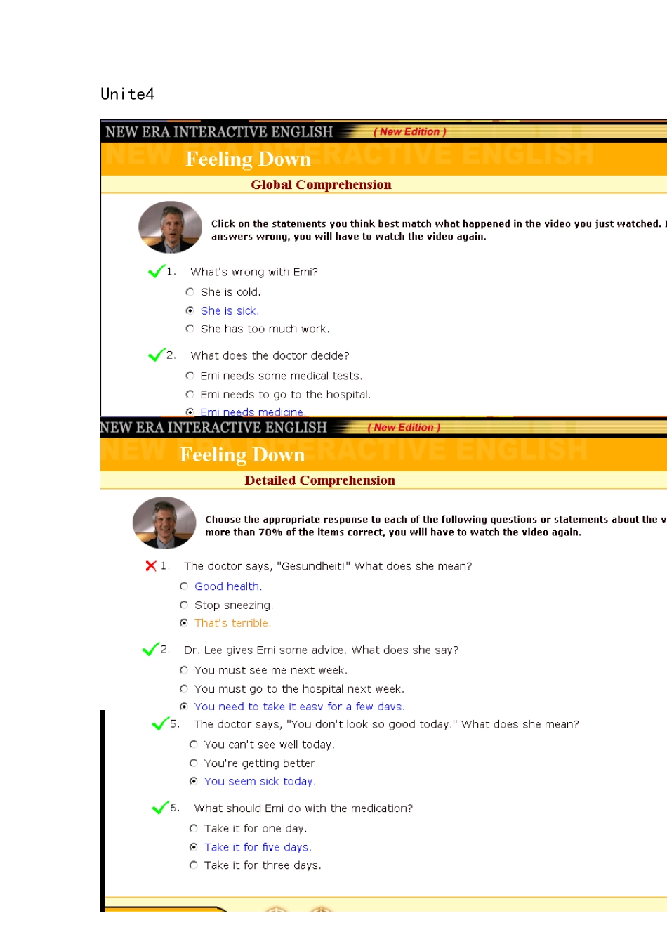 新时代交互英语视听说2答案_第1页