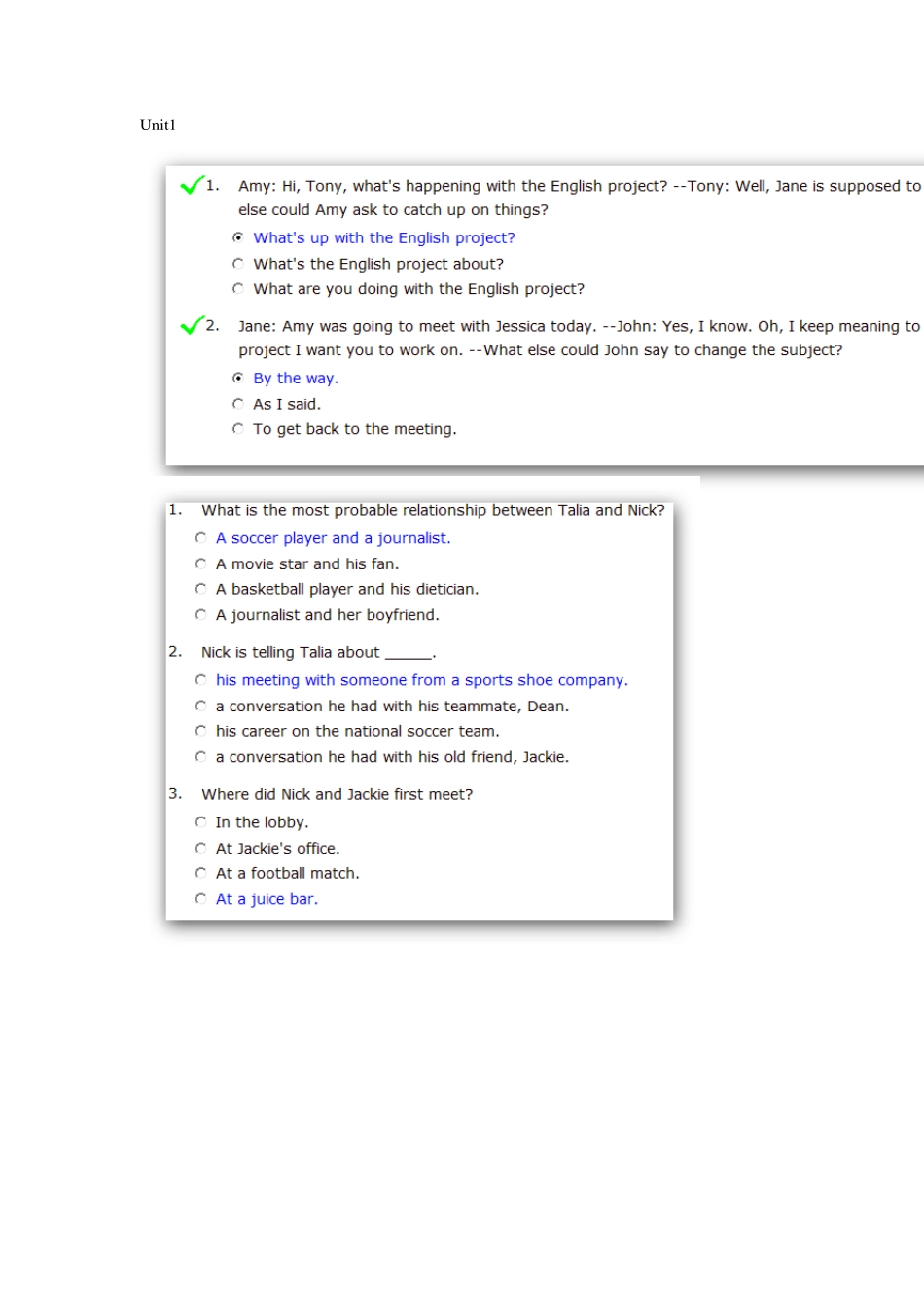 新时代交互英语视听说4答案截图版_第1页