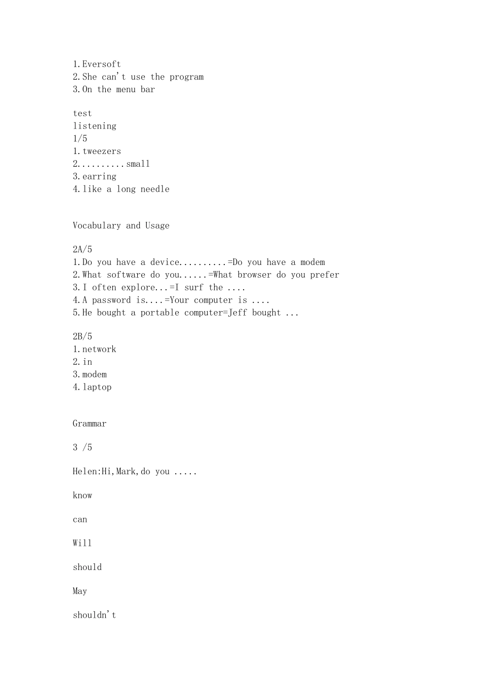 新时代交互英语视听说level2答案(亲测完全正确,非截图版)_第2页
