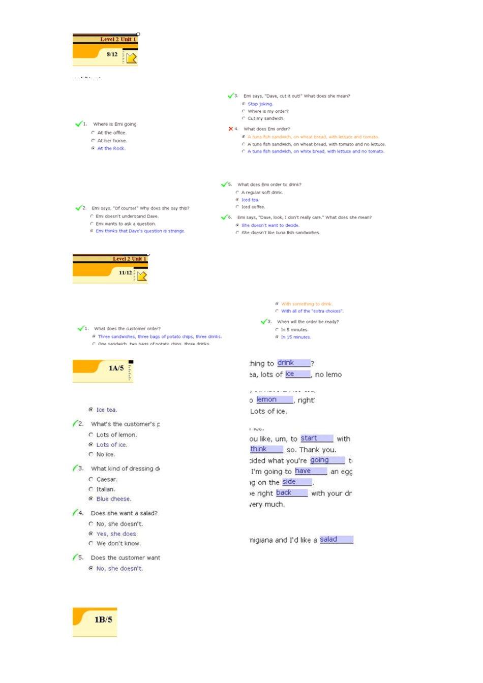 新时代交互英语视听说第二册(13单元)答案_第1页