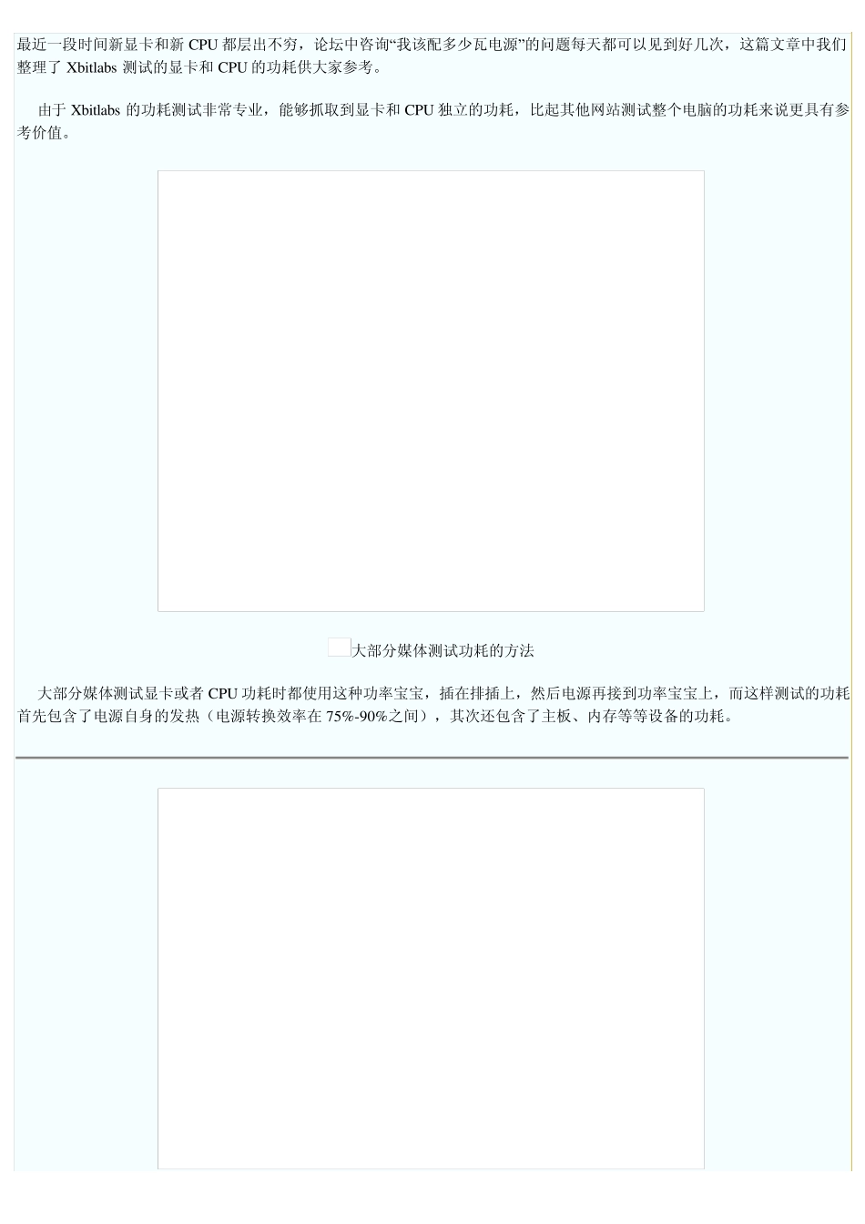 新显卡和新CPU各自功耗_第1页