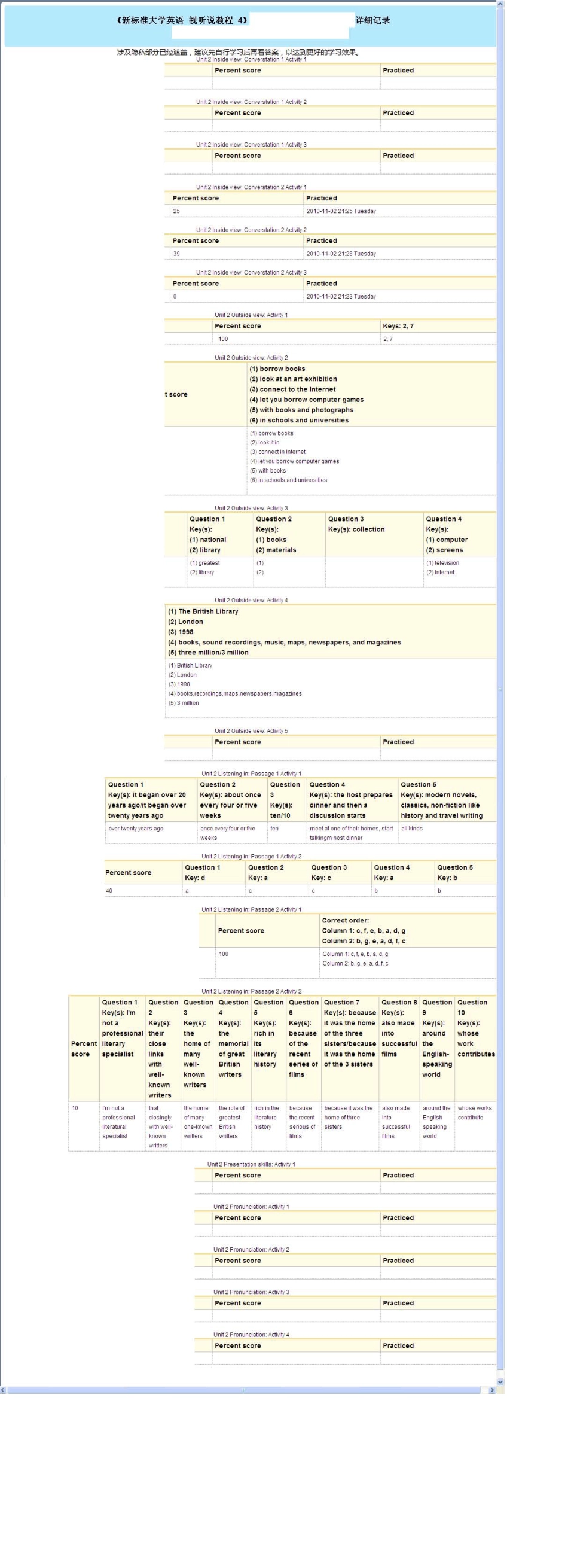 新标准大学英语_视听说教程4_参考答案_第2页