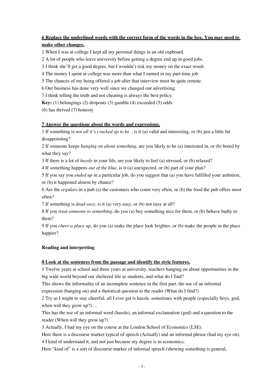 新标准大学英语综合教程4(unit17)课后答案及课文翻译_第3页
