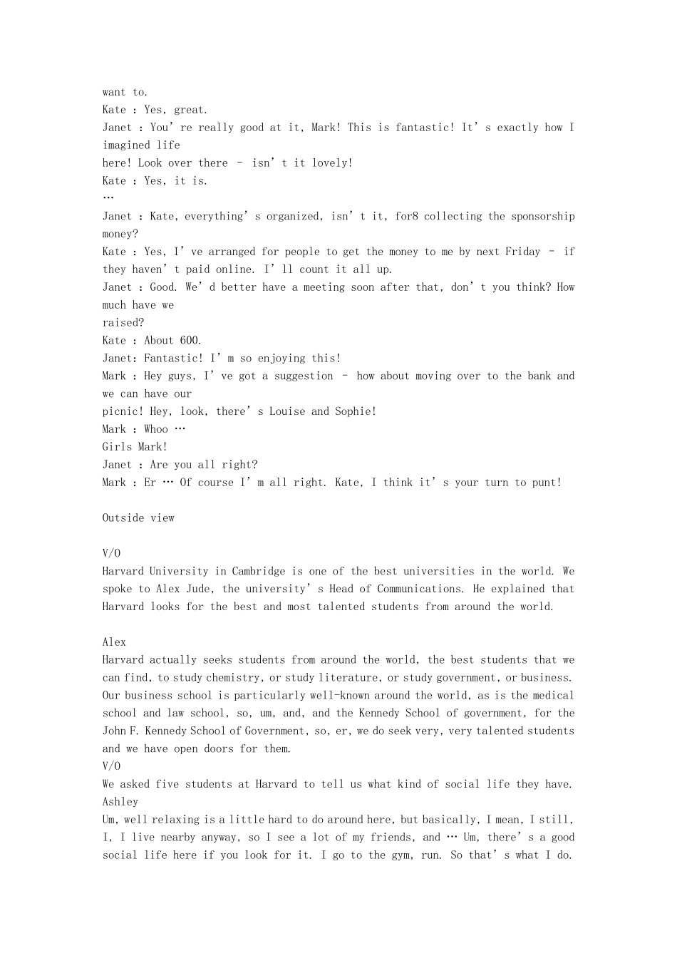 新标准大学英语视听说教程2(听力材料文本及答案)_第2页