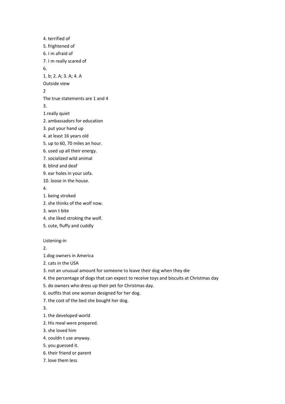 新标准大学英语视听说教程2Unit6Unit10习题答案_第3页