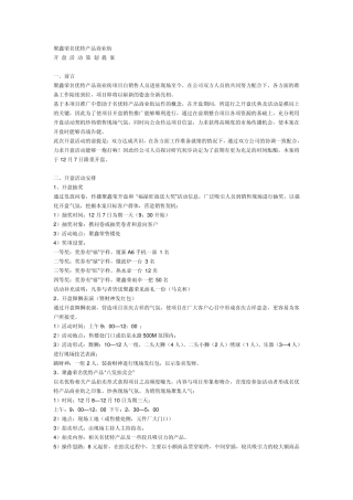 新楼盘开盘策划方案