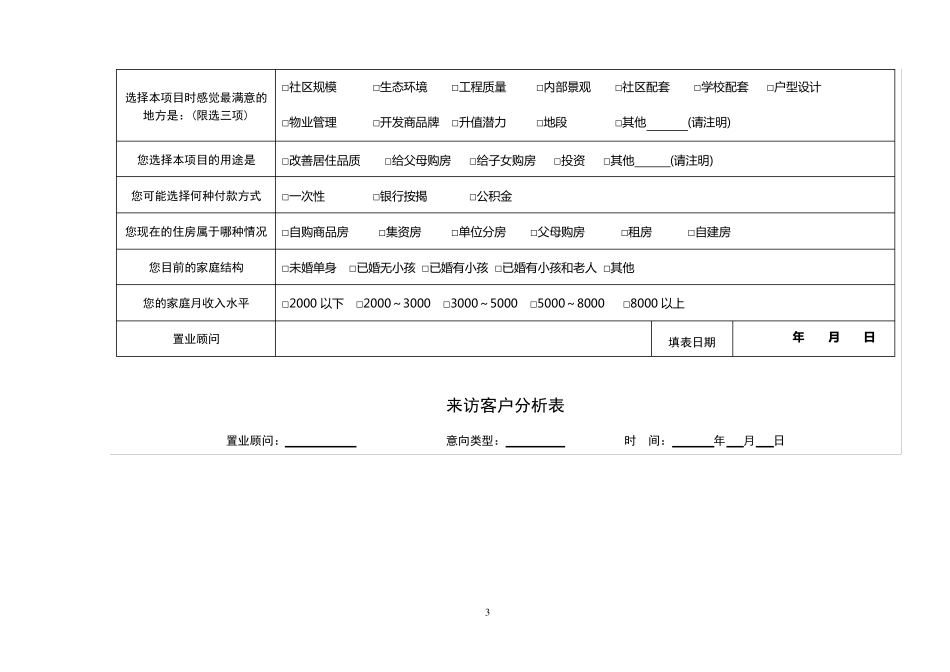 新楼盘销售表格_第3页