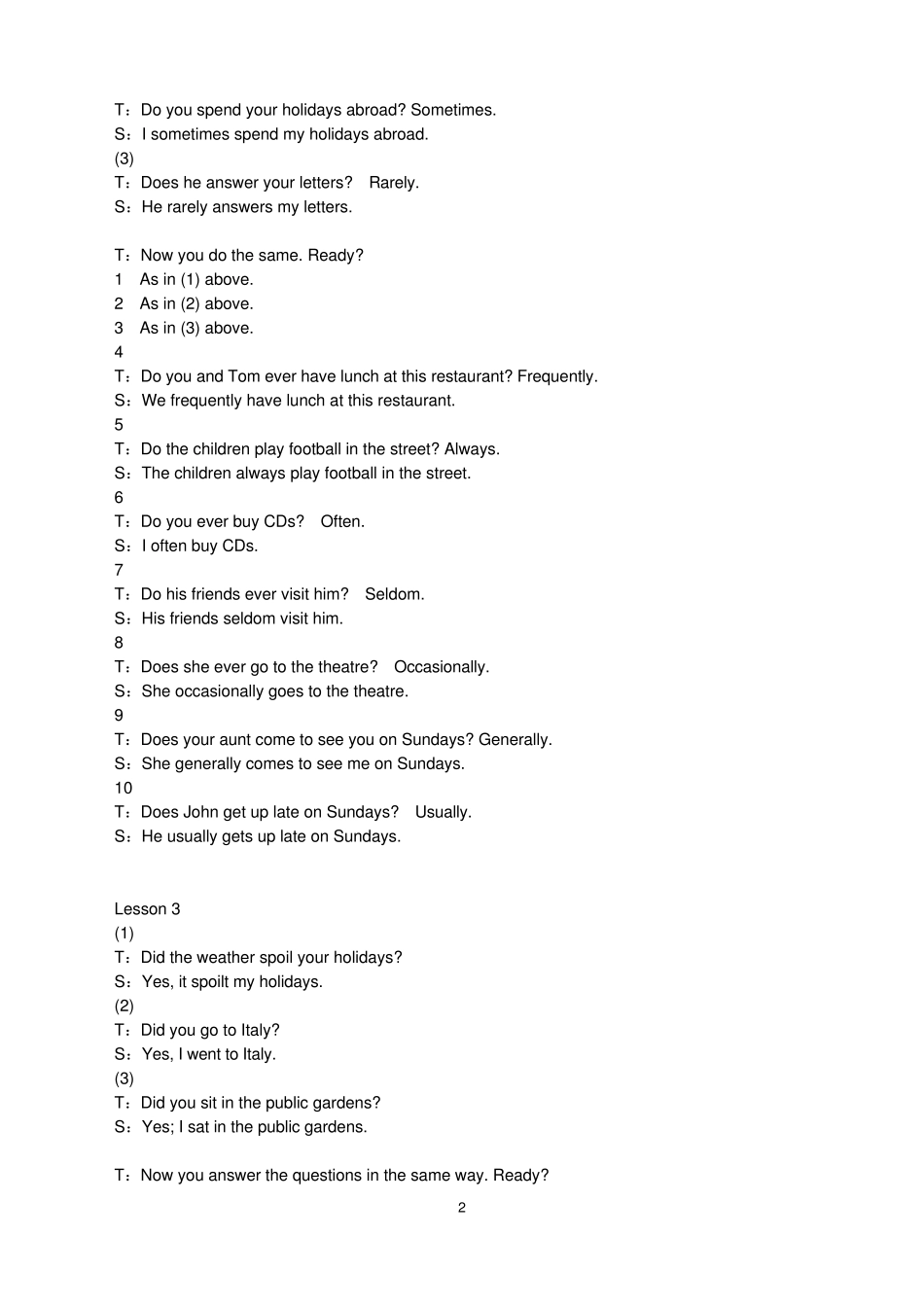 新概念2教师用书对话文本_第2页