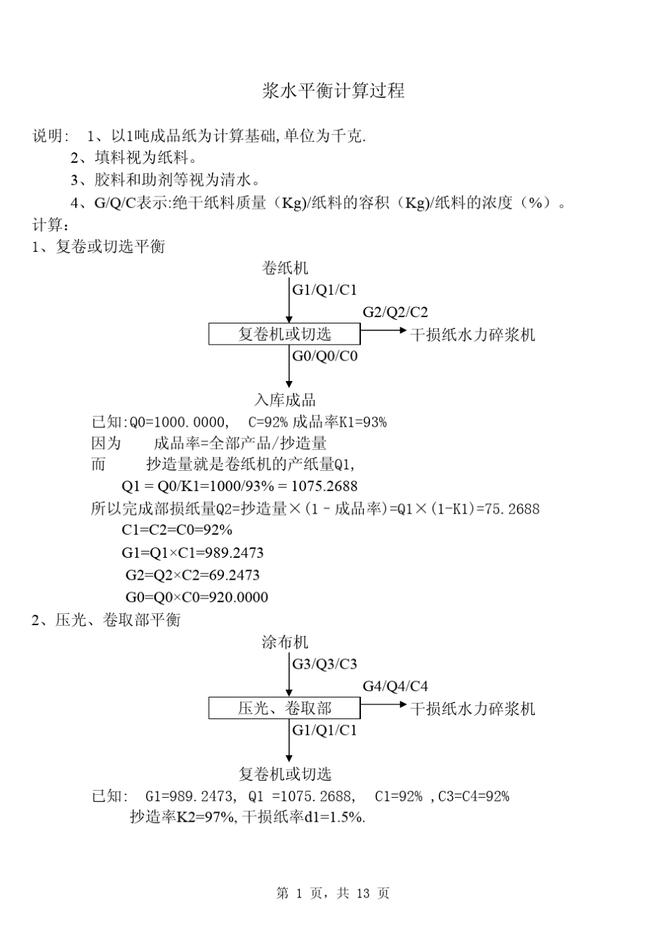 浆水平衡计算过程_第1页