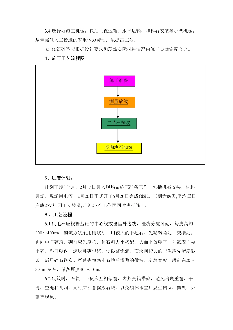 浆砌块石施工方案_第2页