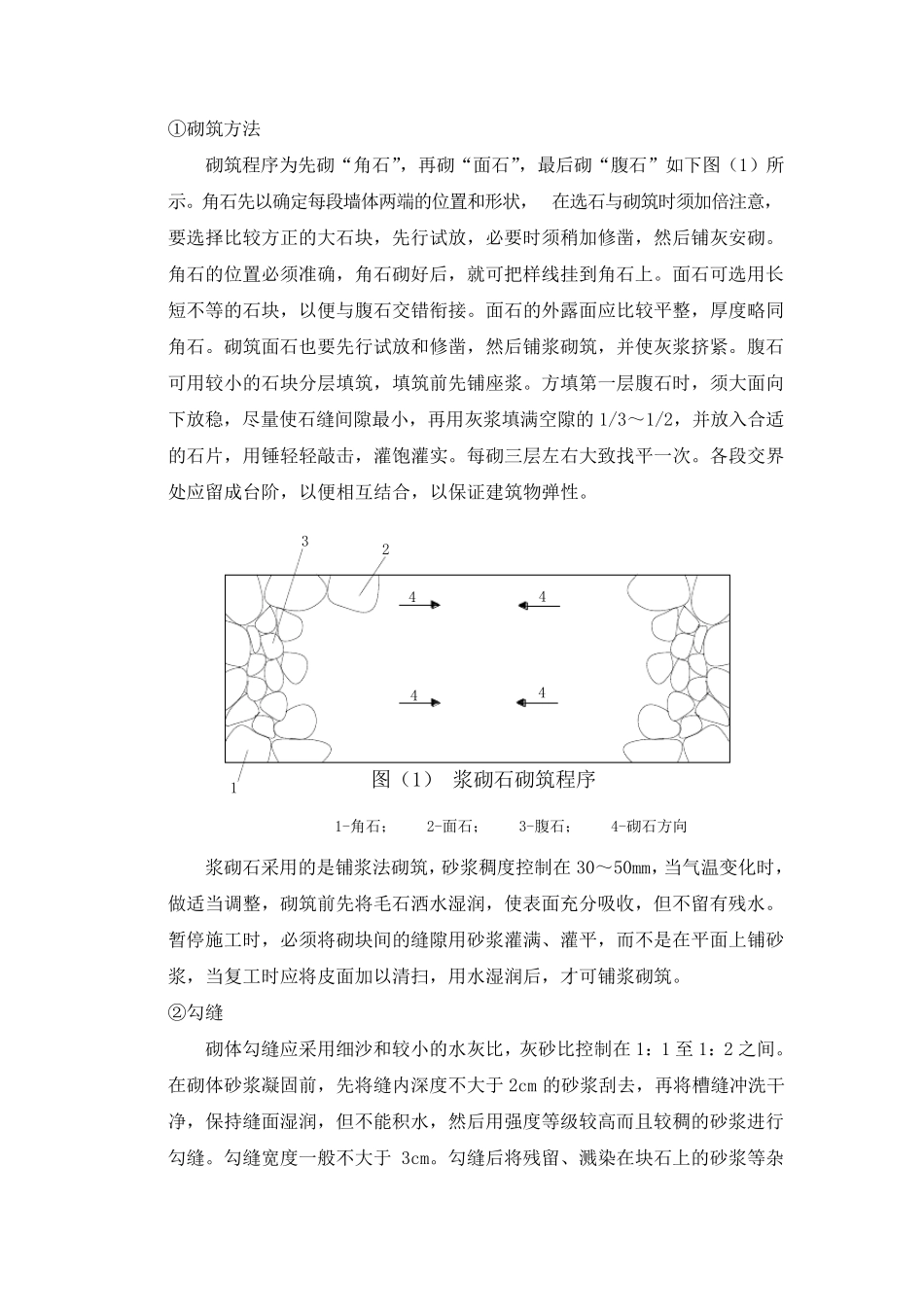 浆砌石护面墙施工方案_第3页