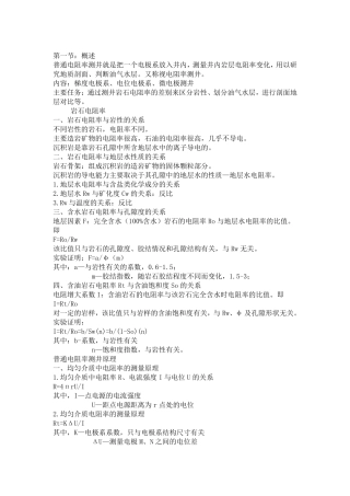 测井曲线划分油水层