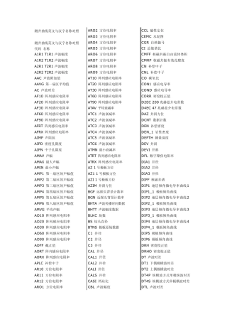 测井曲线英文与汉字名称对照