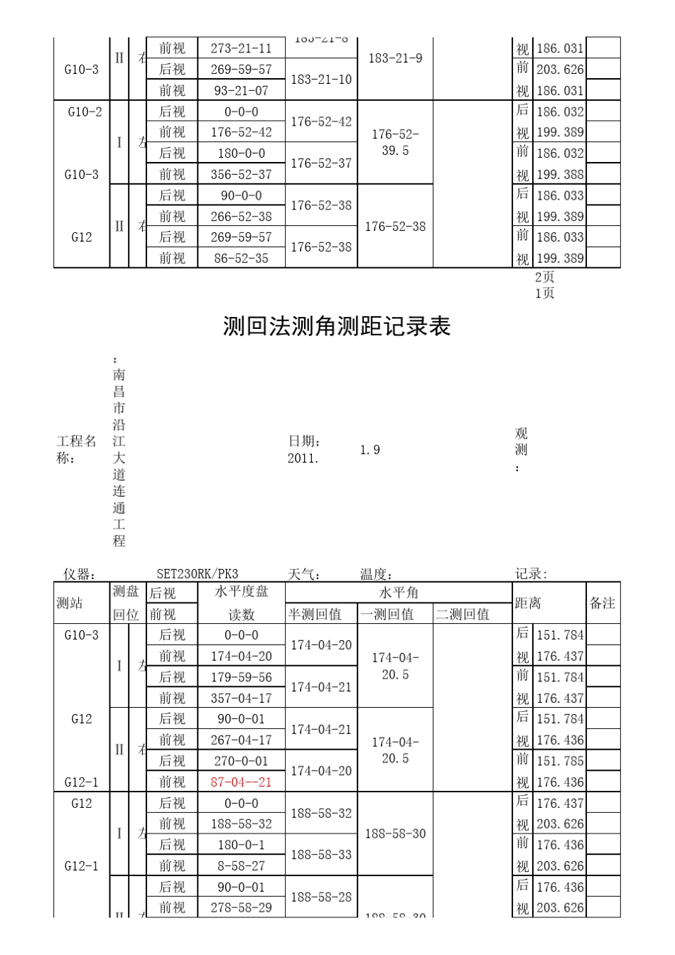 测回法测角测距记录表_第3页