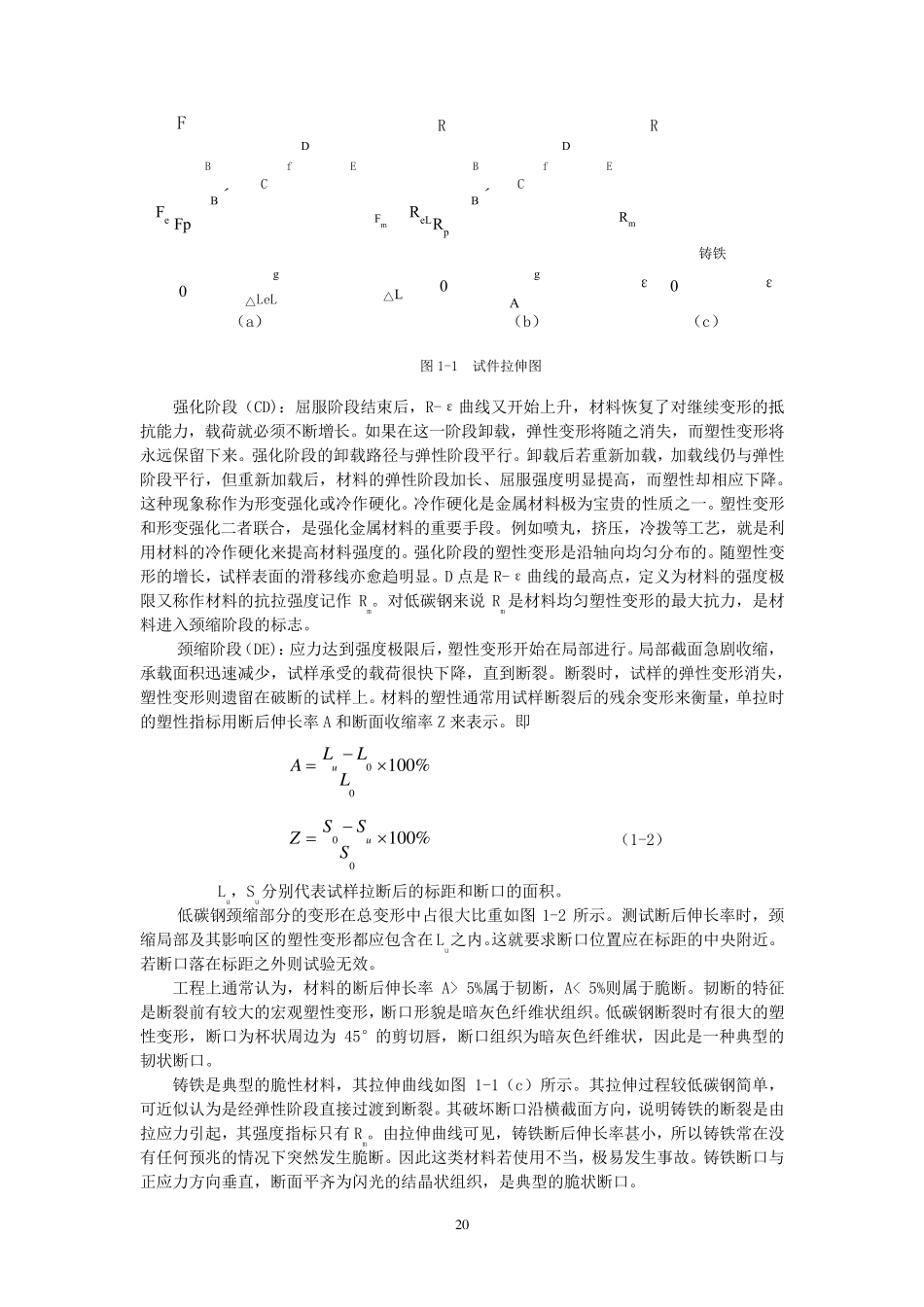 测定低碳钢和铸铁的拉伸力学性能_第2页