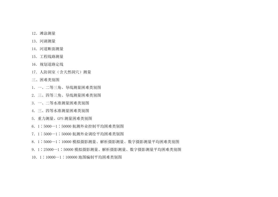 测绘工程产品困难类别细则(2002)_第2页