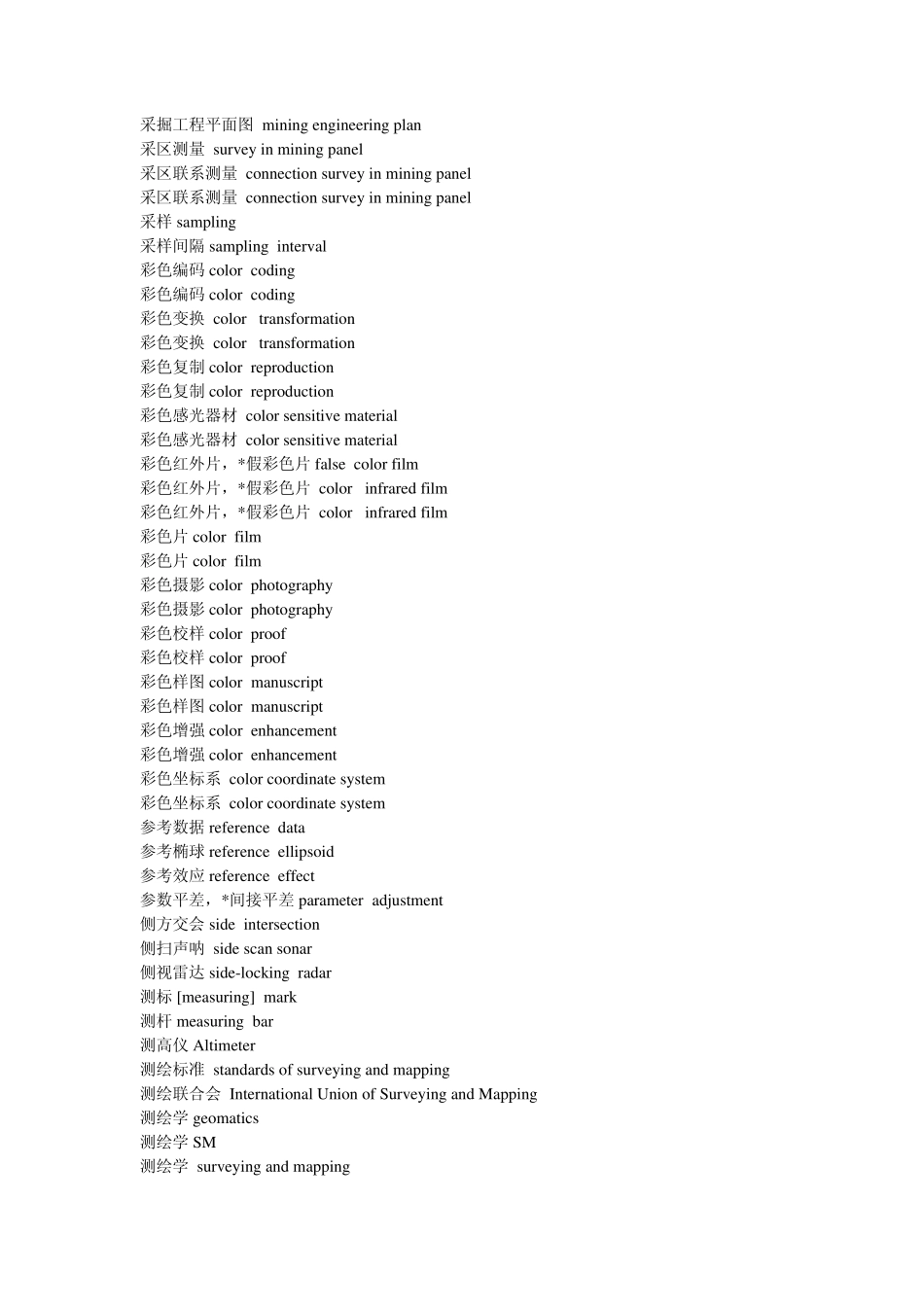测绘类翻译词汇_第3页