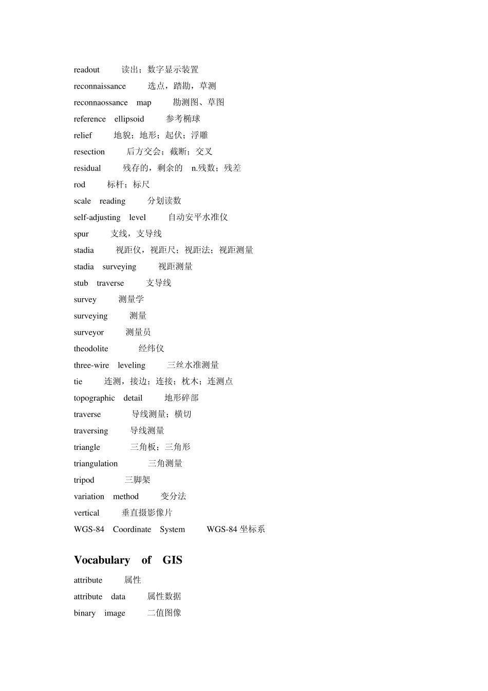 测绘英语词汇_第3页