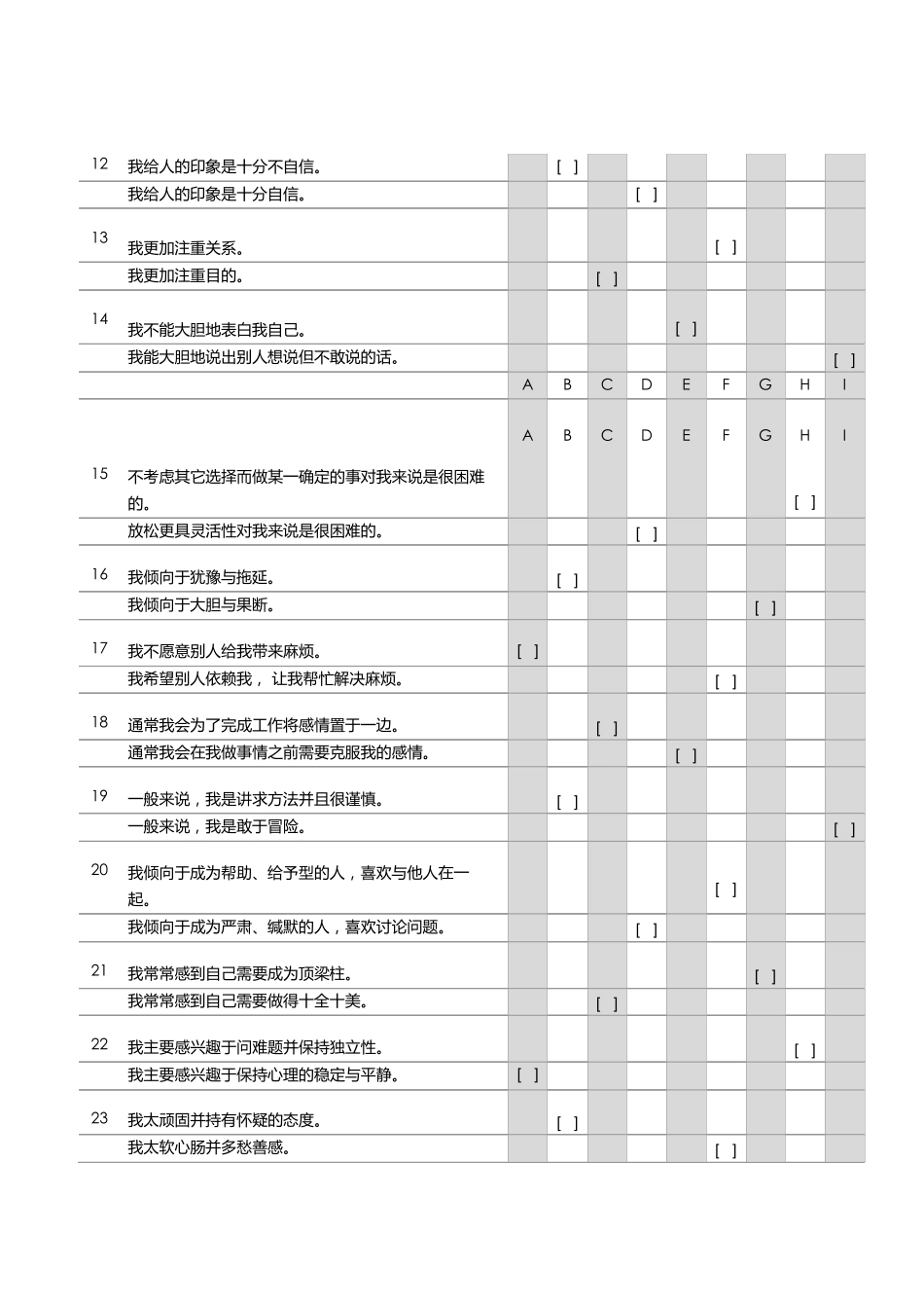 测试九型人格测试题144题_第3页