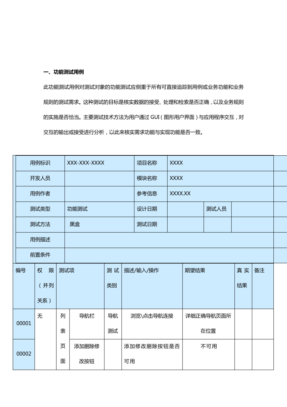 测试用例模板_第2页