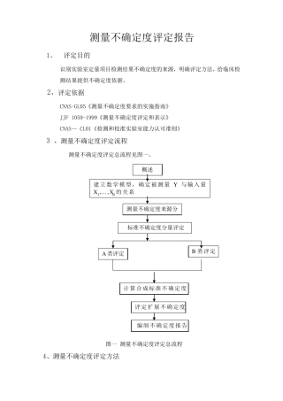 测量不确定度评定报告