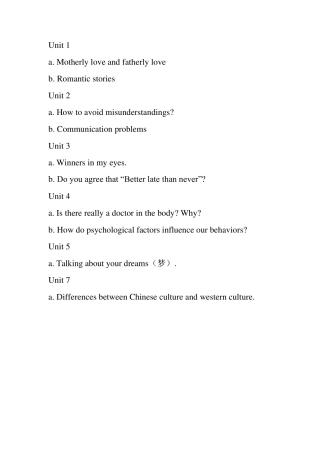 浙江工商大学2011级大一大学英语2口语考试之小组对话(3人组)