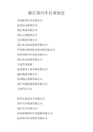 浙江省汽车行业协会