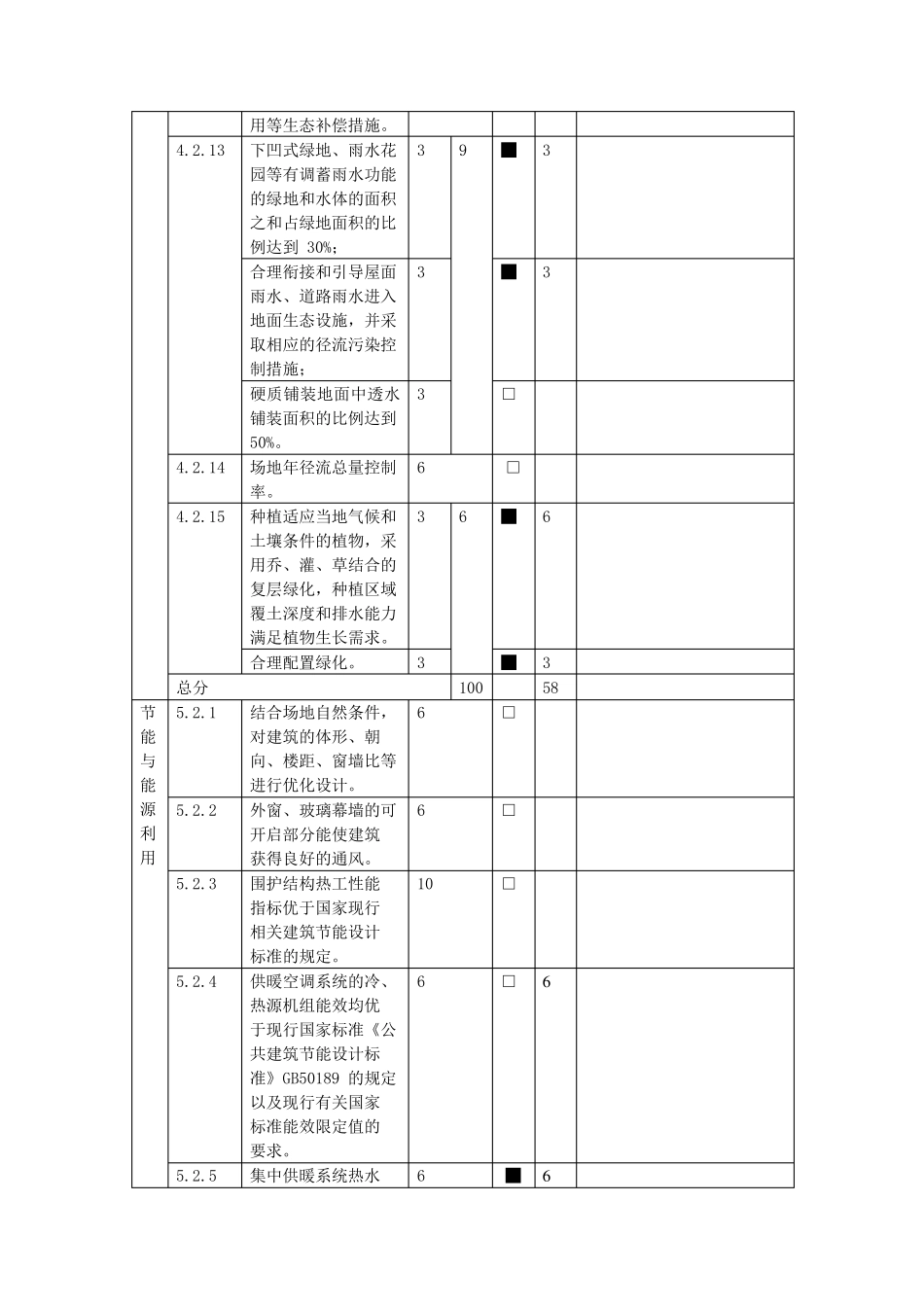 浙江省绿色建筑自评表_第3页