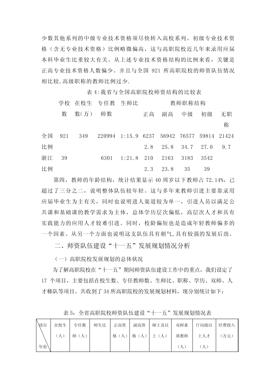 浙江省高职院校师资队伍建设现状和对策1_第3页