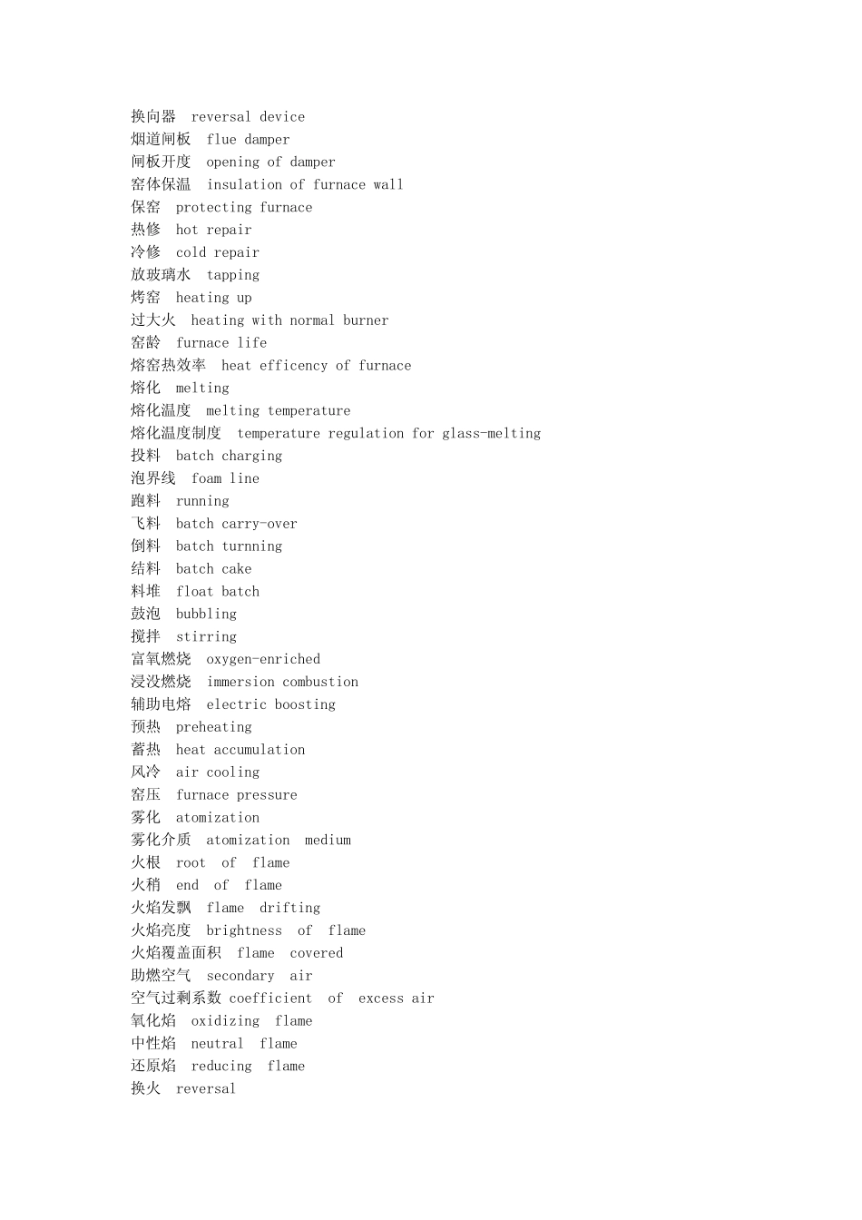 浮法玻璃专业英语词汇_第3页