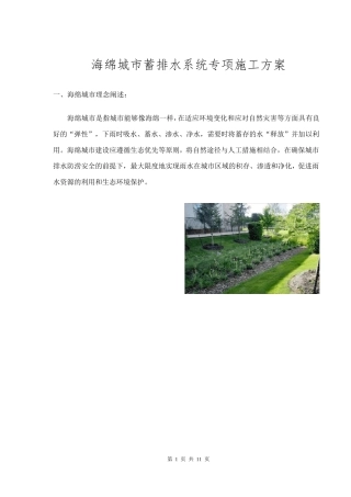 海绵城市专项施工方案