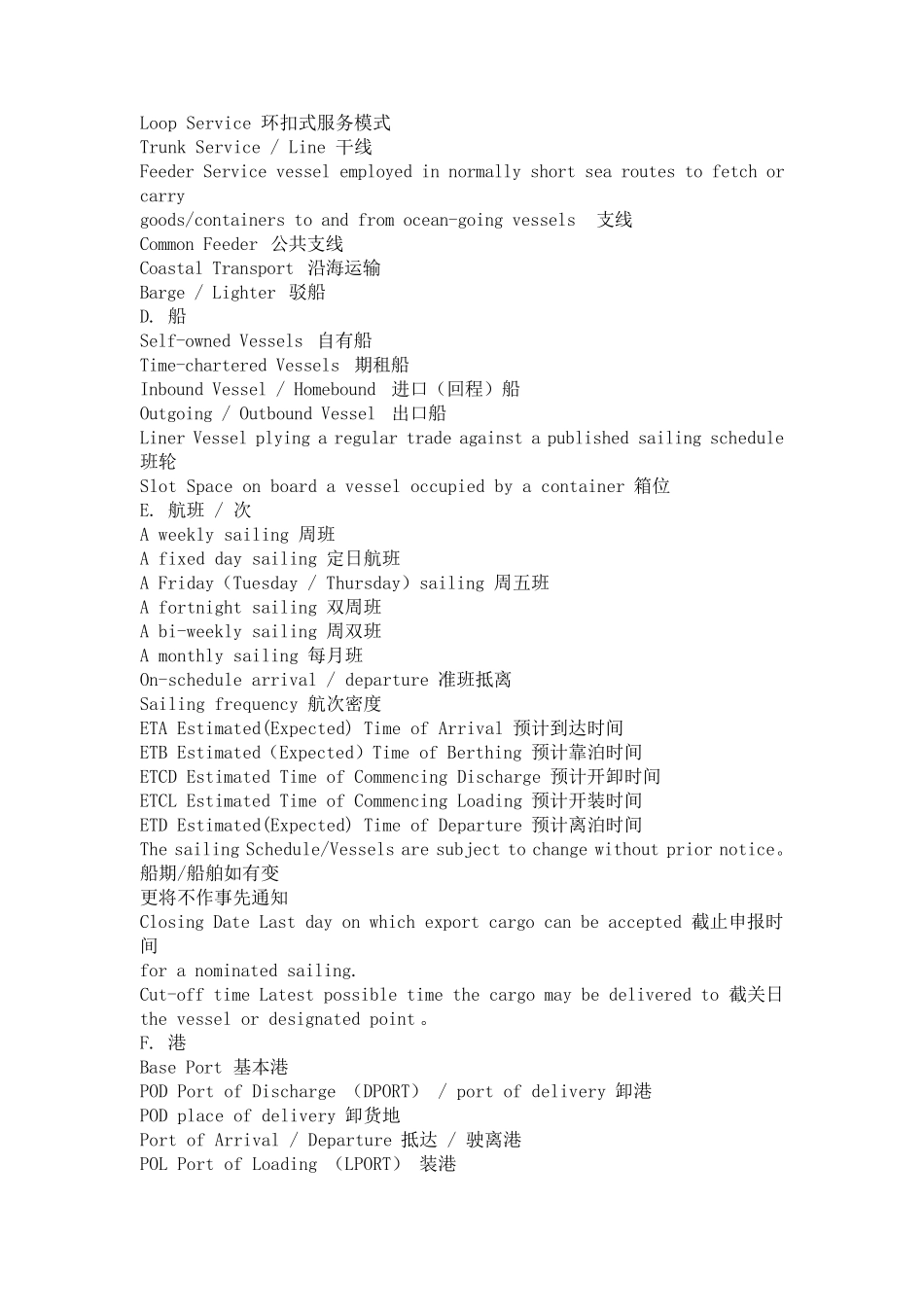 海运英语大全_第2页