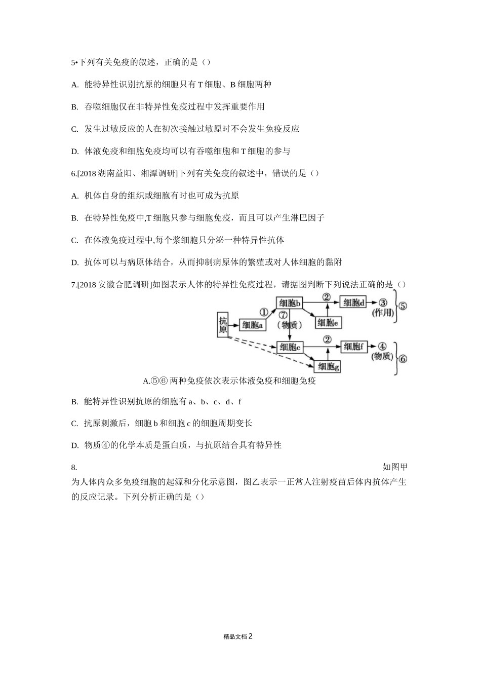 免疫调节【高中生物+专题】_第2页