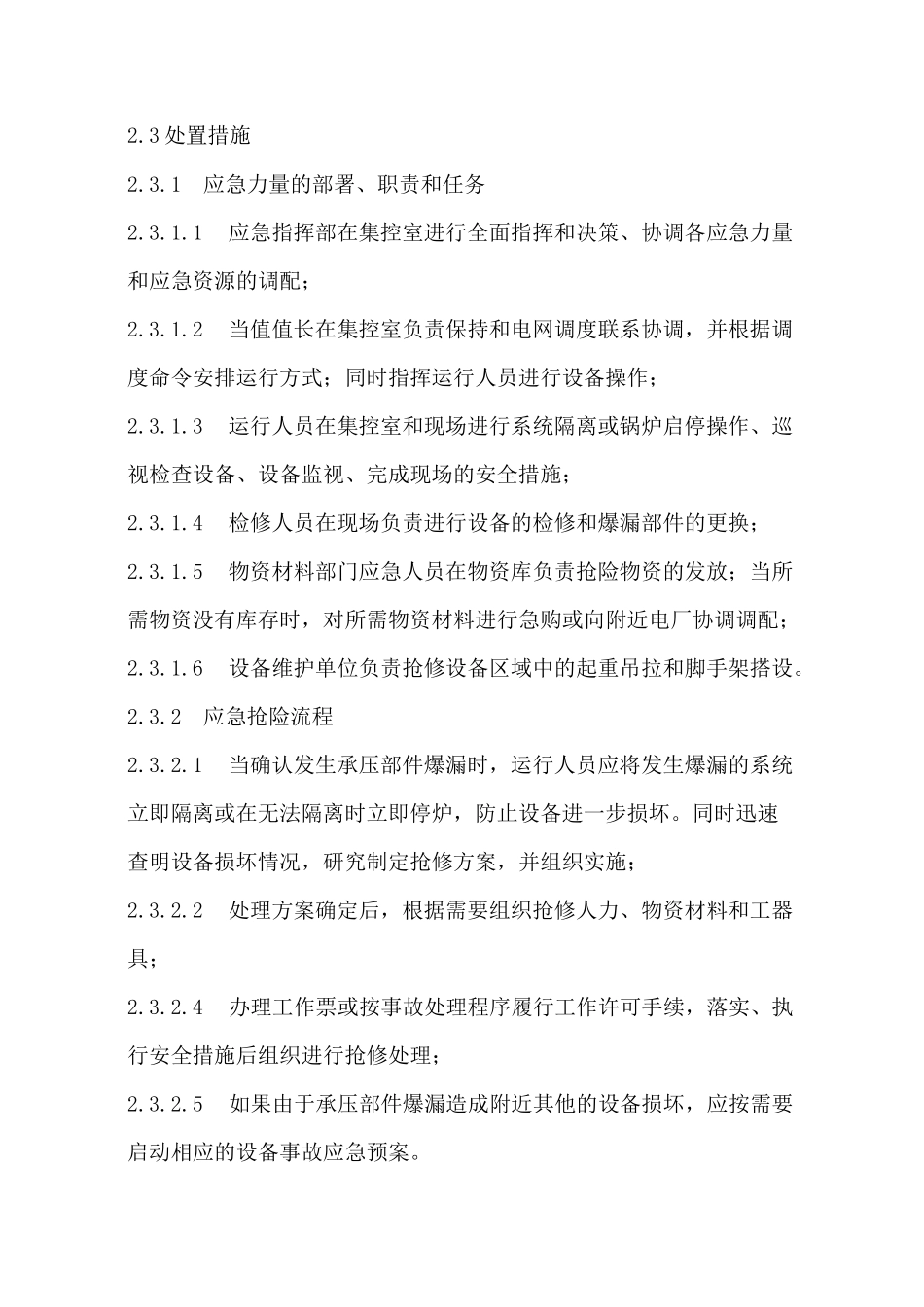 锅炉承压部件爆漏处置方案_第3页