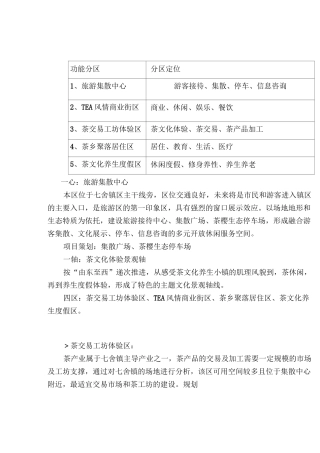 茶旅一体化文字叙述