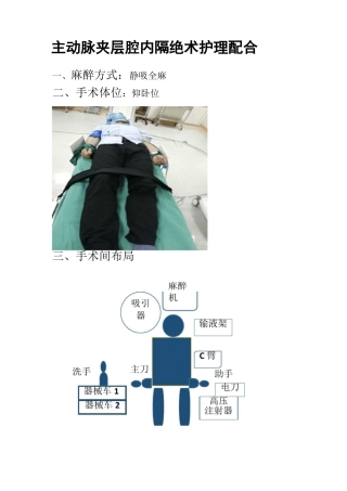 主动脉夹层腔内隔绝术护理配合指引