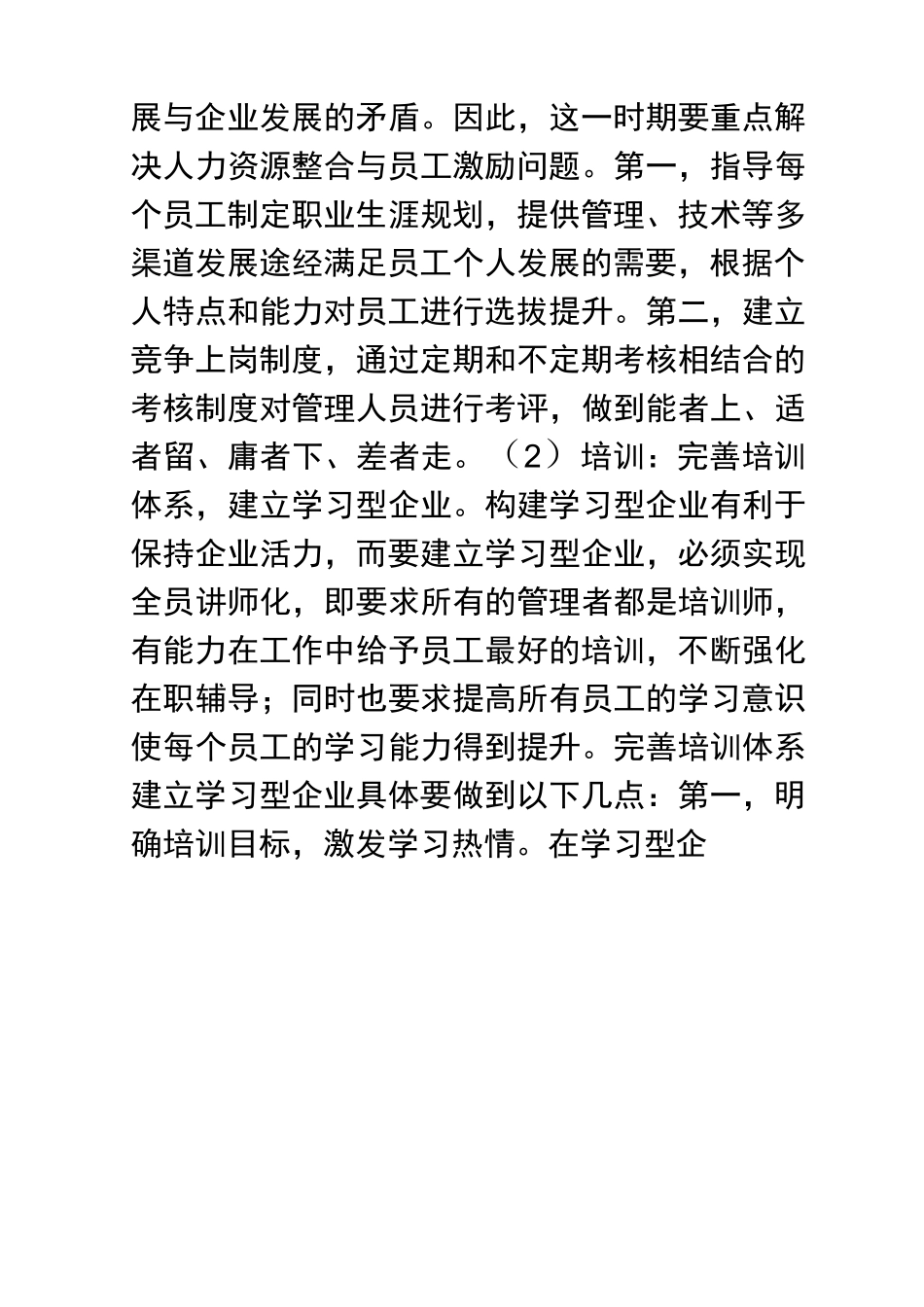 人力资源管理之创业计划书——企业人力资源战略_第3页