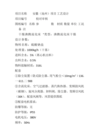 硫酸钠盐沸腾流化床干燥机