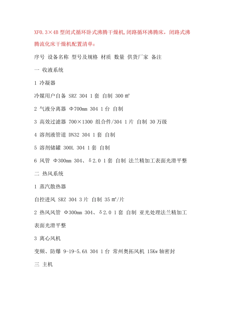 闭路循环沸腾干燥机XF0_第3页