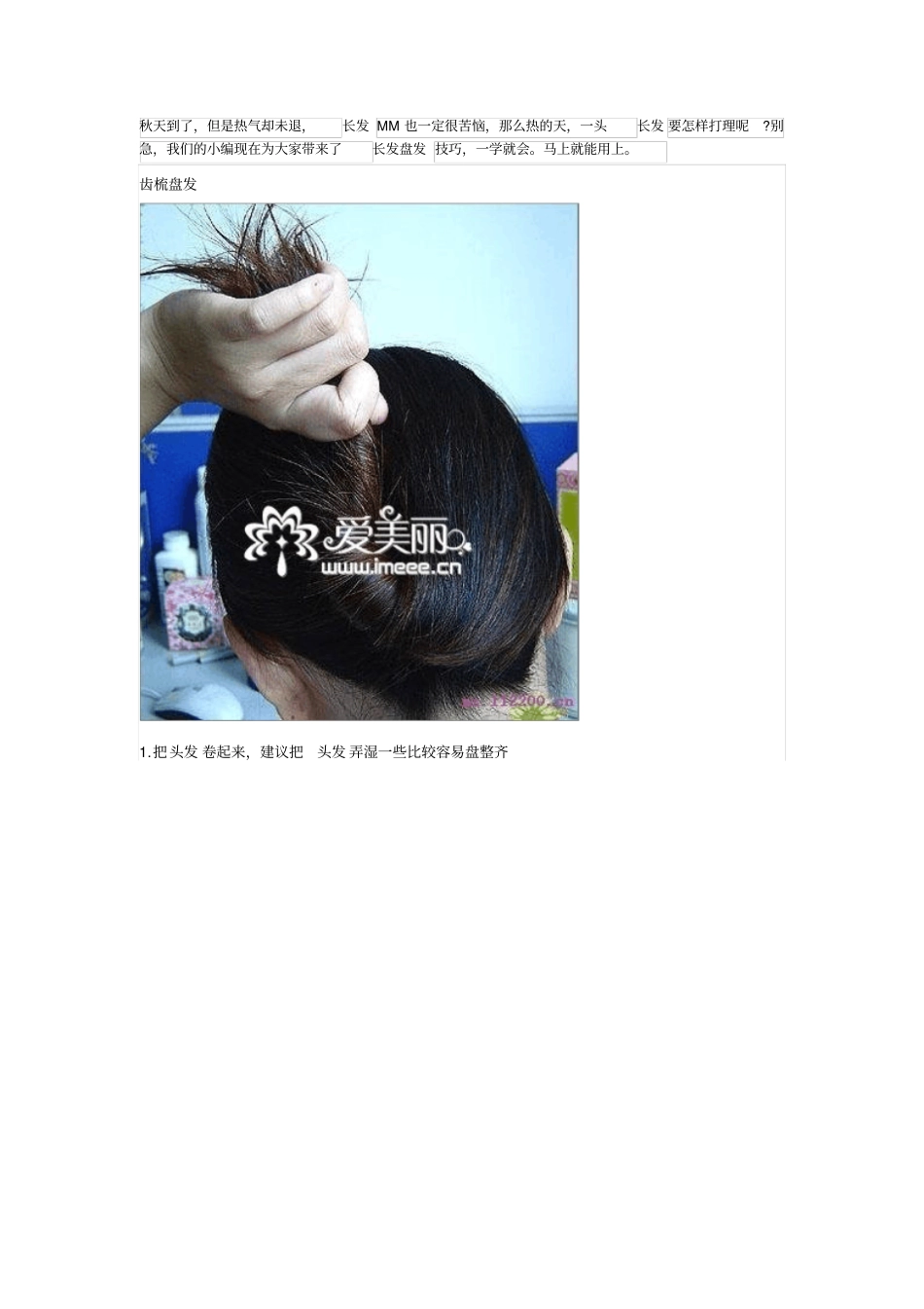 小抓夹盘发DIY_第1页