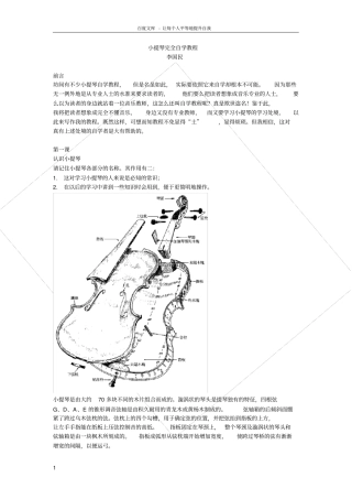 小提琴完全自学教程