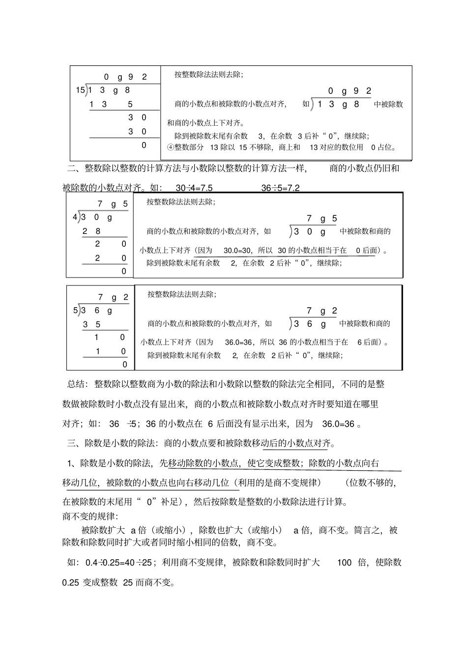 小数除法知识点_第2页