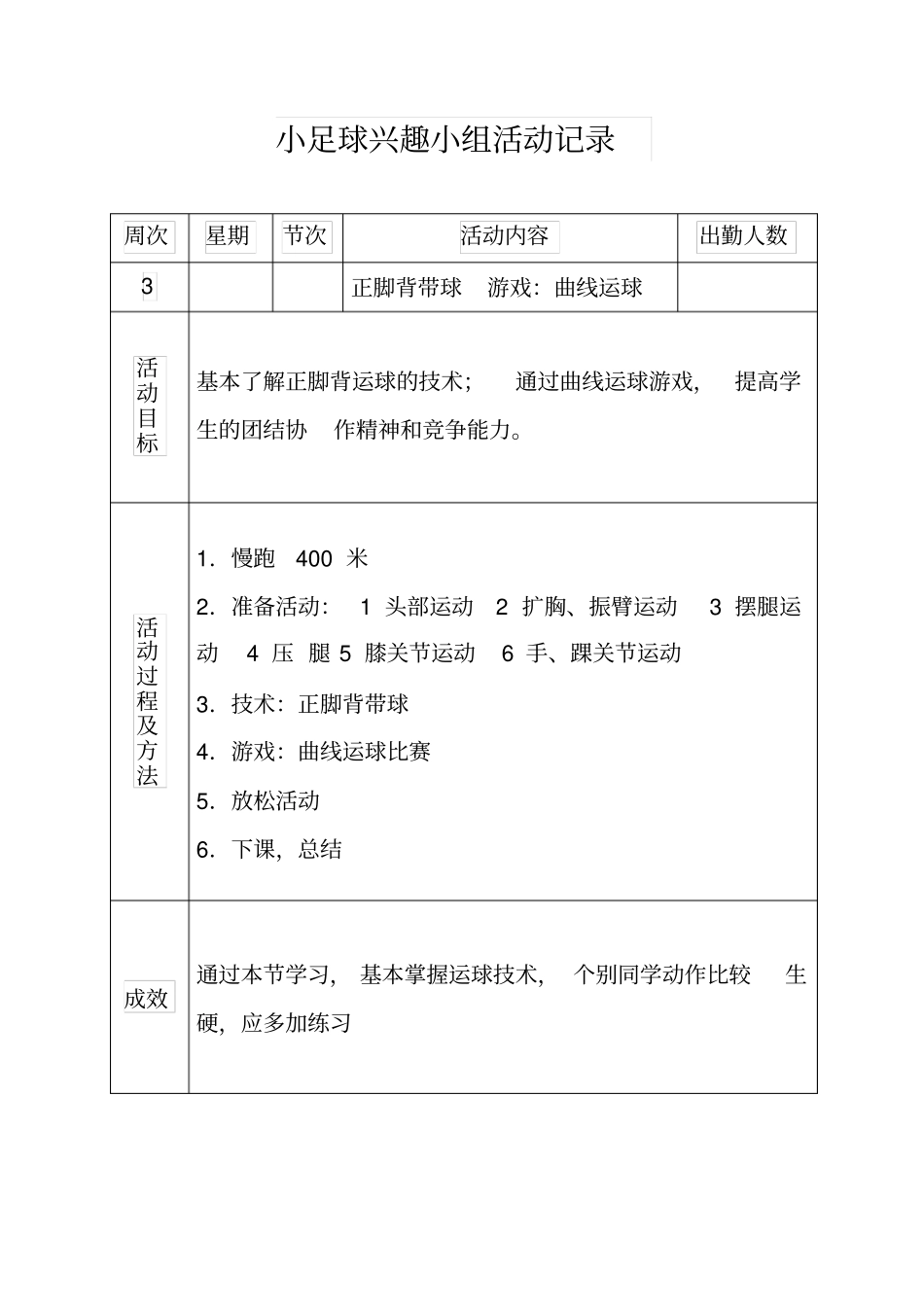 小足球兴趣小组活动记录_第2页