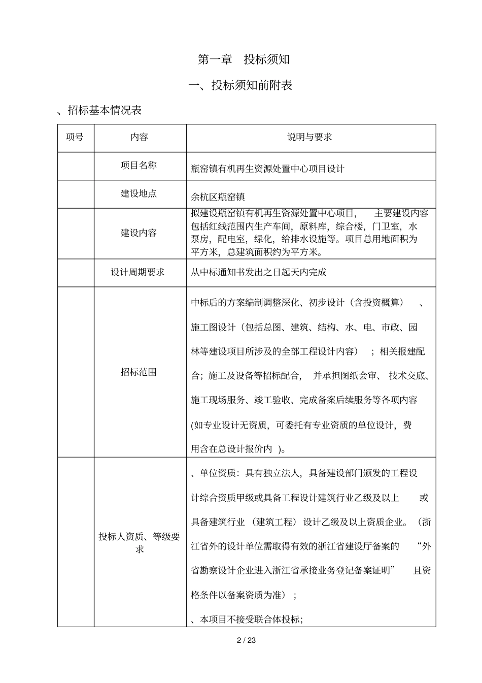 小额建设工程设计招标文件_第2页