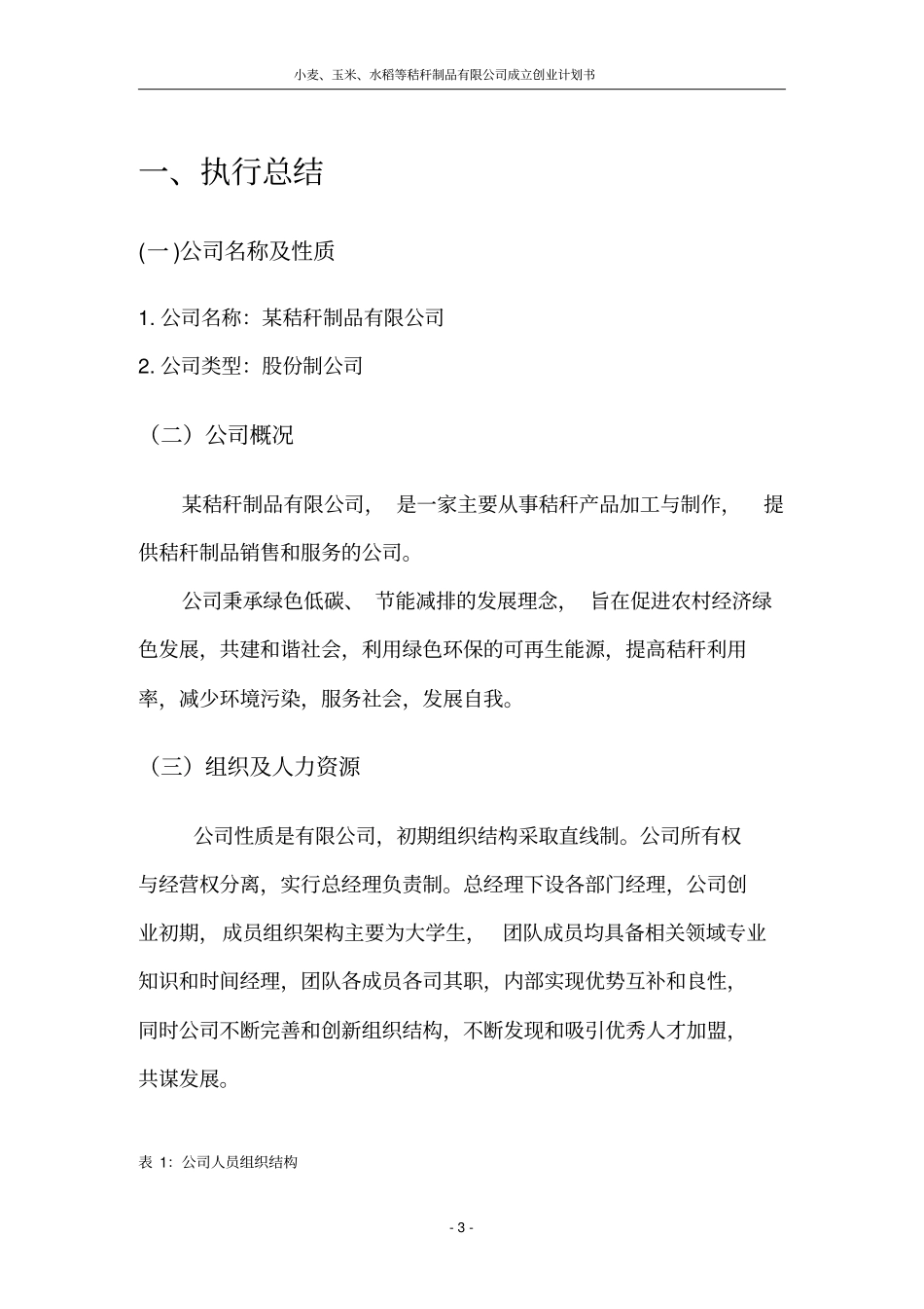 小麦、玉米、水稻等秸秆制品有限公司成立创业计划书_第3页
